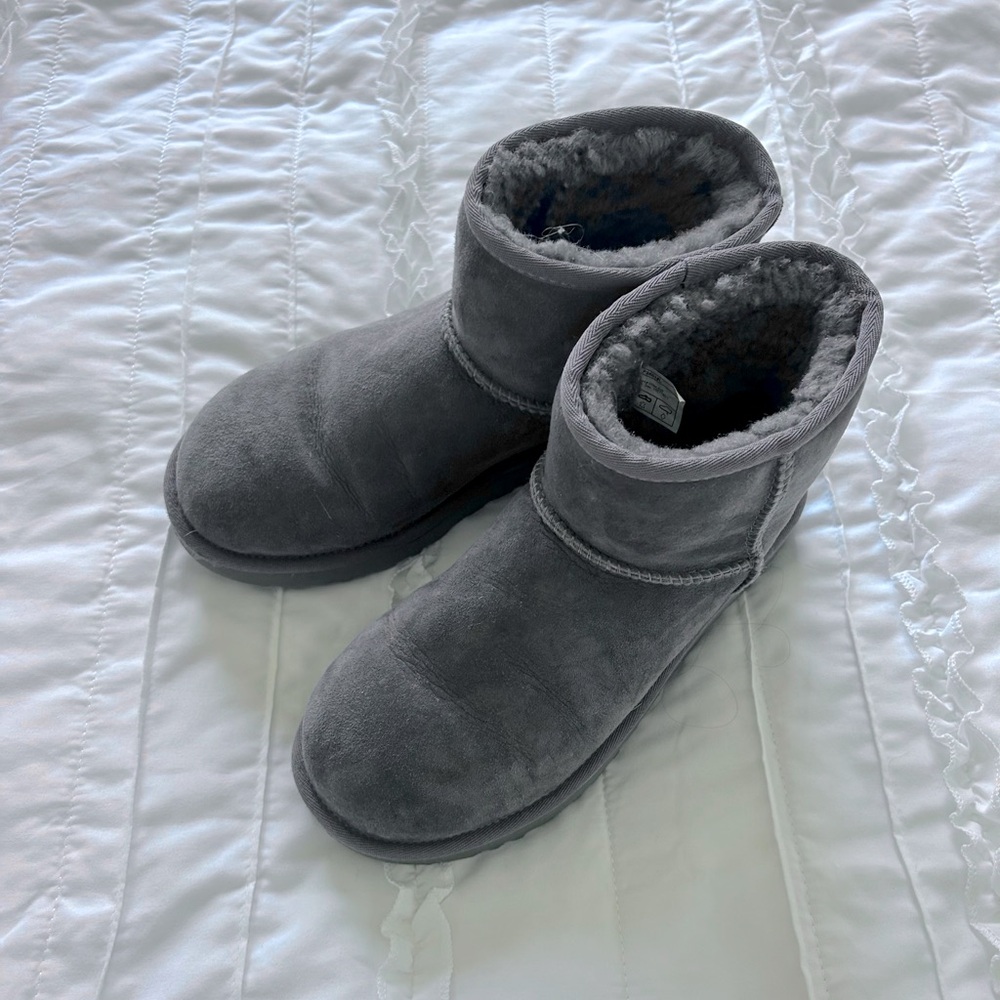 sold- grey ugg classic mini boot